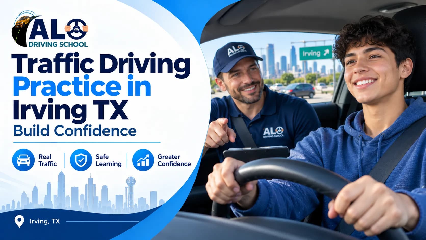 Traffic Driving Practice in Irving TX | Grow Confidence