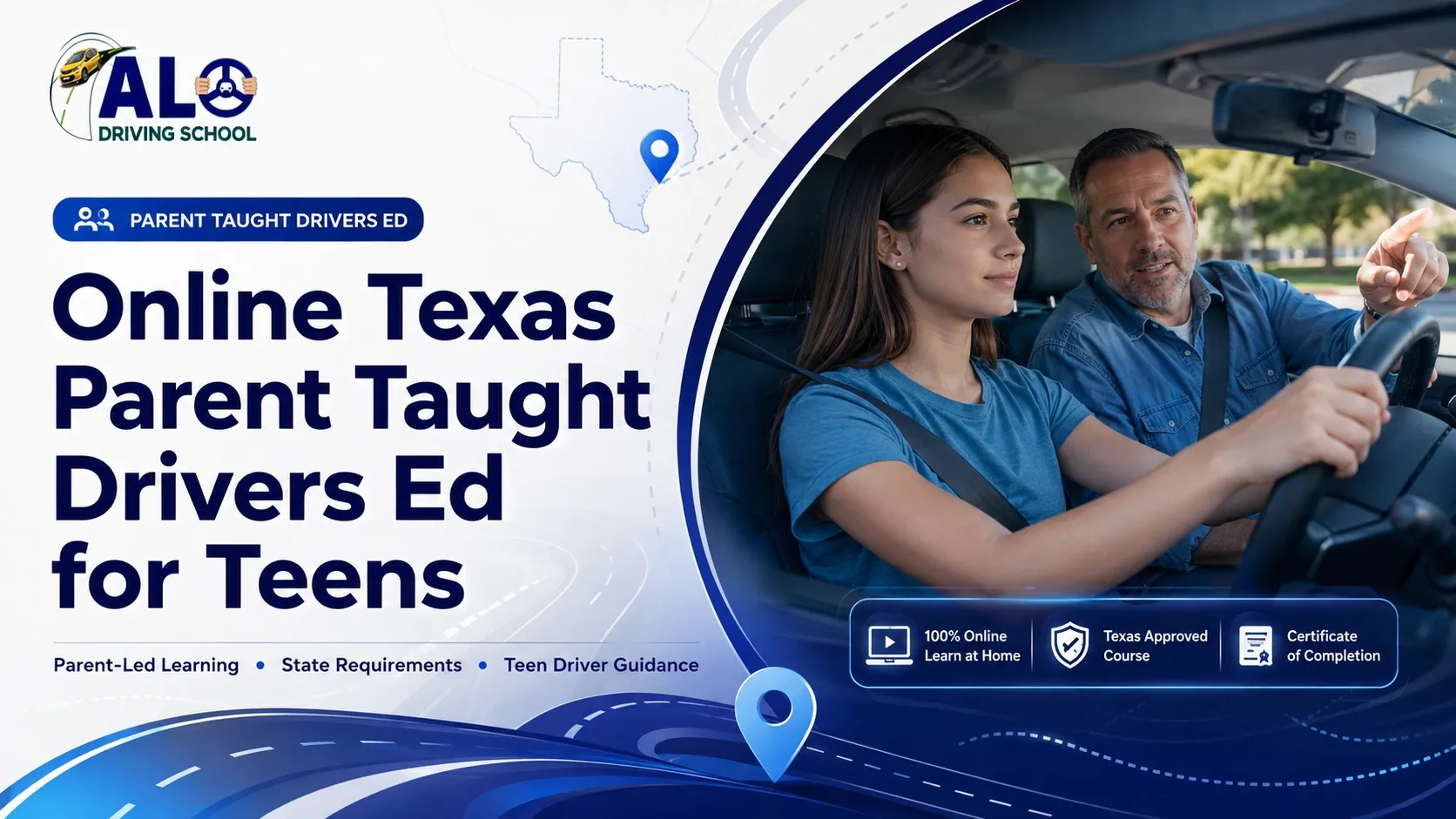 Online Texas Parent Taught Drivers Ed for Teens | Alo Driving School