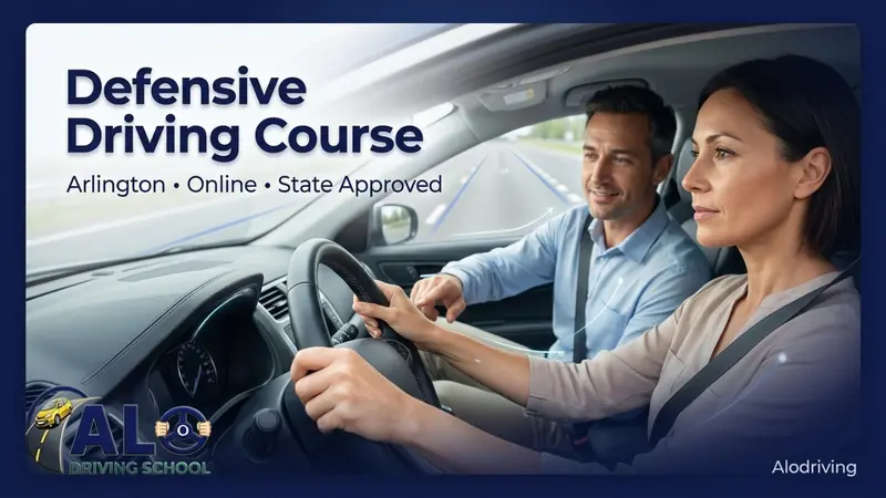 Defensive Driving Course in Arlington – Online, Fast & Approved Banner