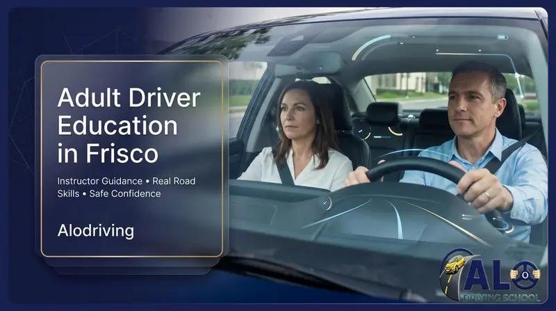 Adult Driver Education in Frisco – Online Course & License Help Banner