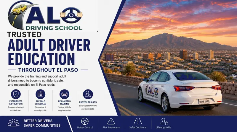 Trusted Adult Driver Education throughout El Paso Banner