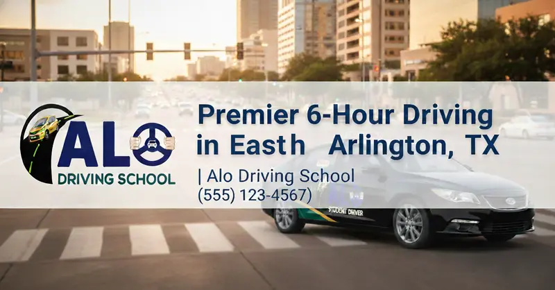 Premier 6-Hour Driving Course in East Arlington, TX | Alo Driving School Banner