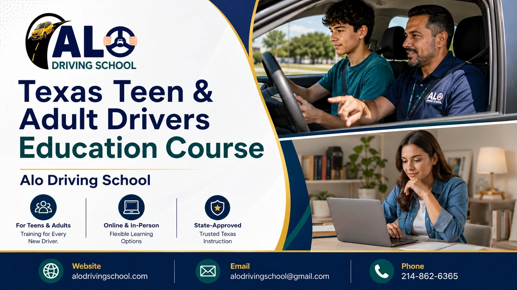 Texas Teen & Adult Drivers Education Course | Alo Driving School
